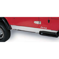 Rugged Ridge 11145.02 | Rocker Panel Cover, Stainless Steel; 97-06 Jeep Wrangler TJ