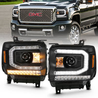 ANZO USA-111485 | Projector Headlights Plank Style Black w/ Sequential