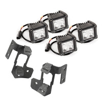 Rugged Ridge 11232.19 | Light Kit, A-Pillar Mounted, Dual Beam, Square; 07-18 Wrangler JK