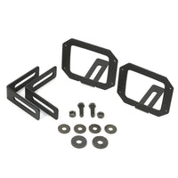 Rugged Ridge 11232.24 | LED Light Mount Brackets, Square; 07-16 Jeep Wrangler JK