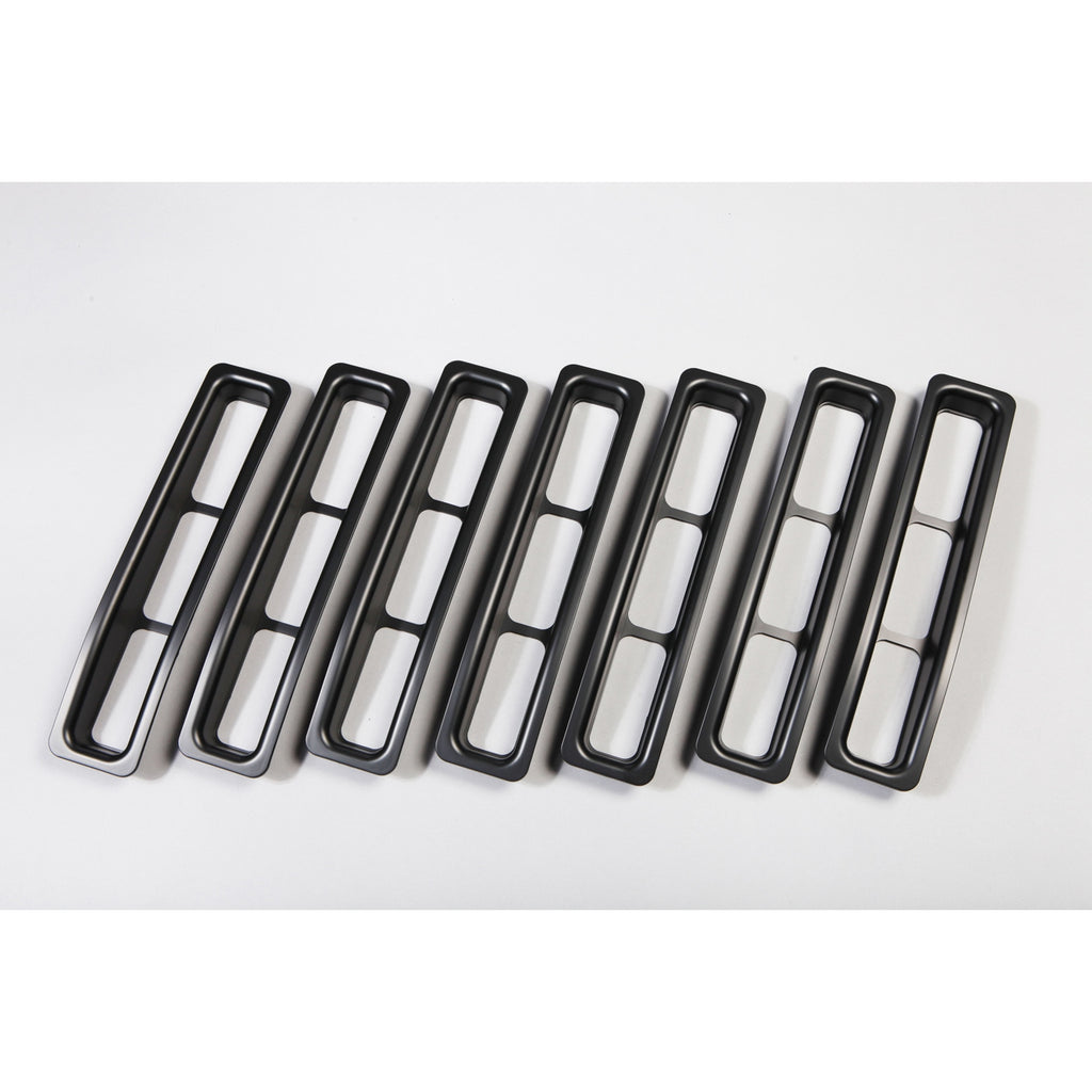Rugged Ridge 11306.03 | Grille Inserts, Black; 97-06 Jeep Wrangler TJ