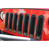 Rugged Ridge 11306.30 | Grille Inserts, Black; 07-16 Jeep Wrangler JK