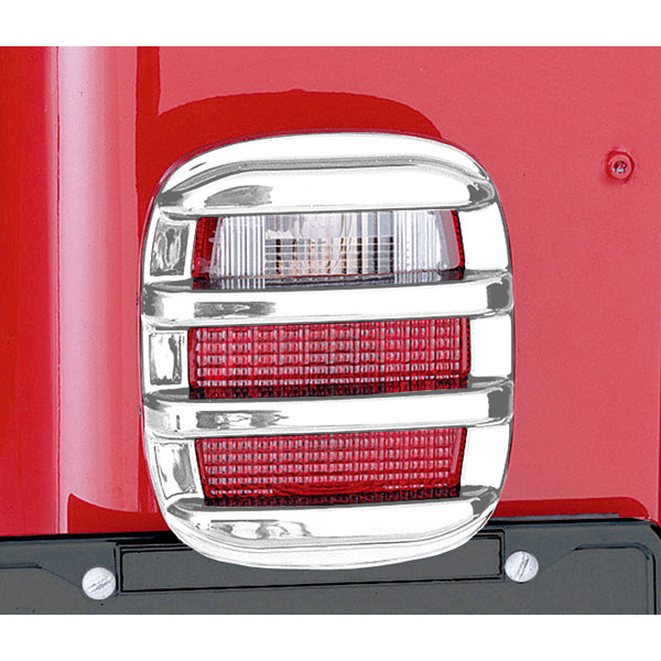 Rugged Ridge 11354.03 | Tail Light Guards, Chrome; 76-06 Jeep CJ/Wrangler YJ/TJ