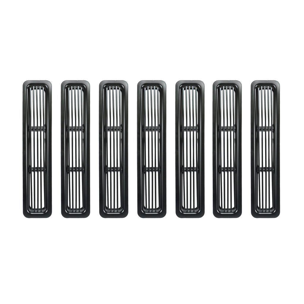Rugged Ridge 11401.03 | Billet Grille Inserts, Black; 97-06 Jeep Wrangler TJ