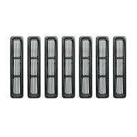 Rugged Ridge 11401.03 | Billet Grille Inserts, Black; 97-06 Jeep Wrangler TJ