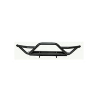 RRC Front Bumper with Grille Guard Black; 87-06 Jeep Wrangler YJ/TJ