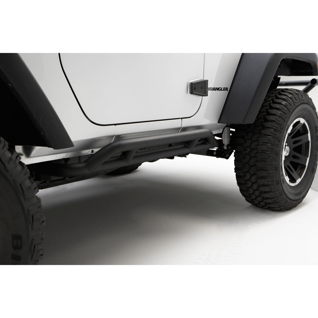 RRC Rocker Guards Black; 07-16 Jeep Wrangler JK