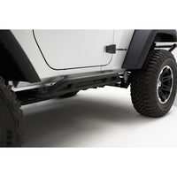 RRC Rocker Guards Black; 07-16 Jeep Wrangler JK