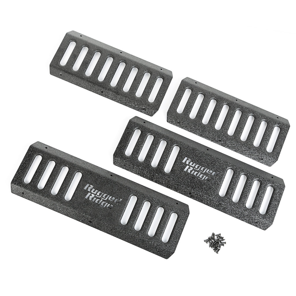 Rugged Ridge 11504.25 | RRC Side Armor Guard Plates; 07-16 Jeep Wrangler JKU