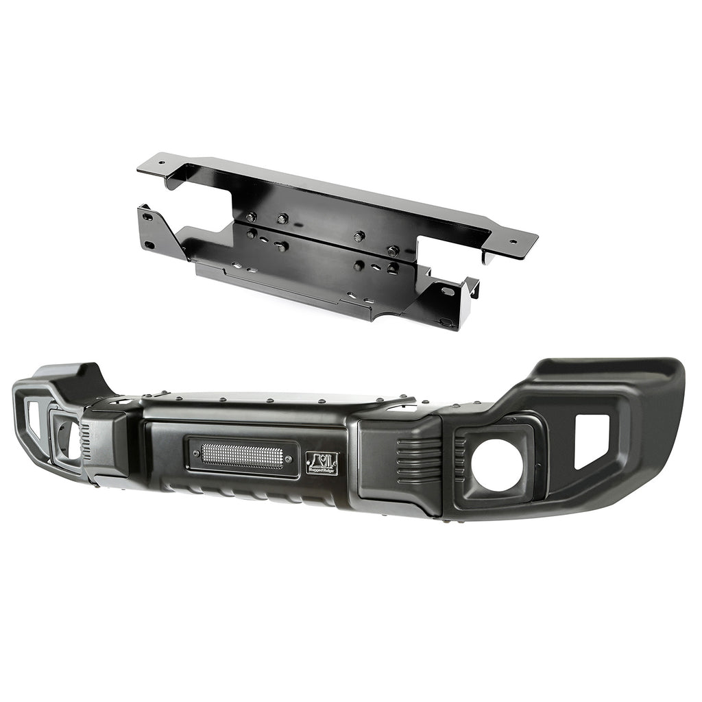 Rugged Ridge 11544.65 | Spartacus Bumper Kit, with Winch Plate; 07-16 Jeep Wrangler JK/JKU