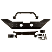 Rugged Ridge 11548.01 | Spartan Bumper, Front, High Clearance Ends, Overrider; 07-18 JK