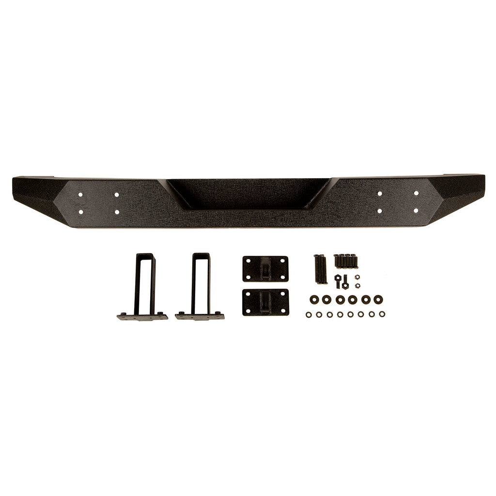 Rugged Ridge 11548.20 | Spartan Bumper, Rear, Full Width; 07-18 Jeep Wrangler JK