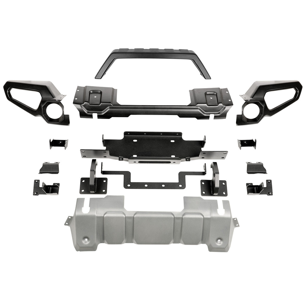 Rugged Ridge OMI-11549.41 | Venator Front Bumper, W/Overrider & Winch Tray, 18-20 Wrangler JL