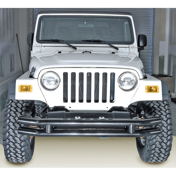 Rugged Ridge OMI-11560.02 | Double Tube Front Bumper, 3 Inch; 76-06 Jeep CJ/Wrangler YJ/TJ