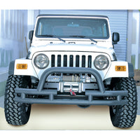 Rugged Ridge OMI-11561.03 | Double Tube Front Winch Bumper with Hoop, 3 Inch; 76-06 Jeep Models