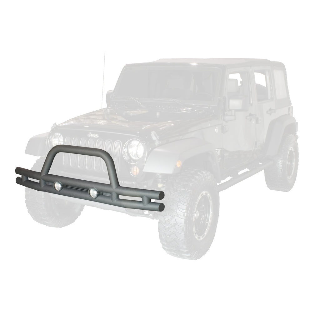 Rugged Ridge OMI-11561.10 | Double Tube Front Bumper, 3 Inch; 07-16 Jeep Wrangler JK