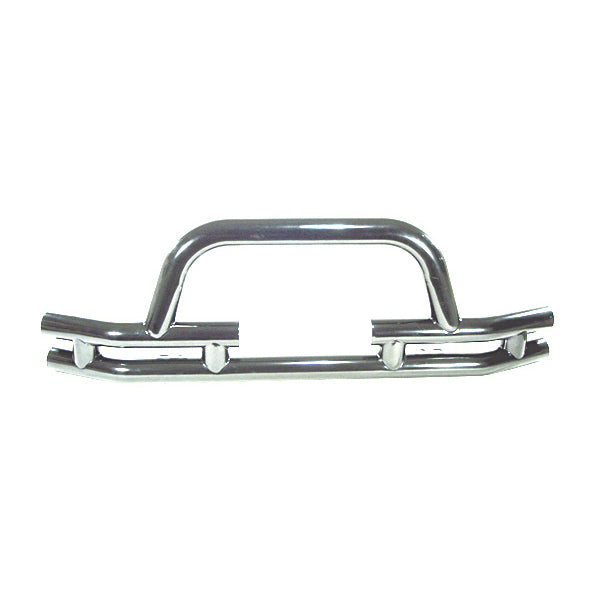 Rugged Ridge OMI-11563.03 | Tube Front Winch Bumper, 3 Inch, Stainless Steel; 76-06 Jeep Models