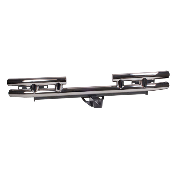 Rugged Ridge OMI-11573.04 | Tube Rear Bumper w/ Hitch, 3 Inch; 87-06 Jeep Wrangler YJ/TJ