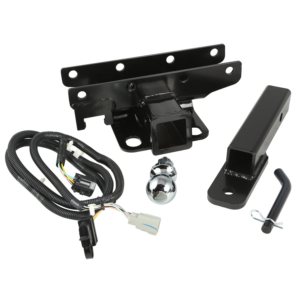 Rugged Ridge 11580.54 | Hitch Kit with Ball, 2 inch; 07-16 Jeep Wrangler JK