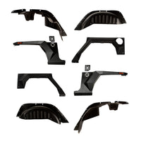 XHD Armor Fender Kit Liner; 07-18 Jeep Wrangler JK 2 Door