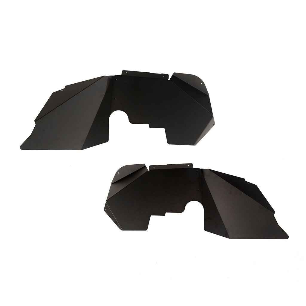 Aluminum Inner Fender Liners; Black; 07-18 Jeep Wrangler JK