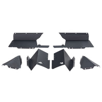 Rugged Ridge 11615.63 | Inner Fender Liners, Rear, Aluminum, Blk; 20-21 JT
