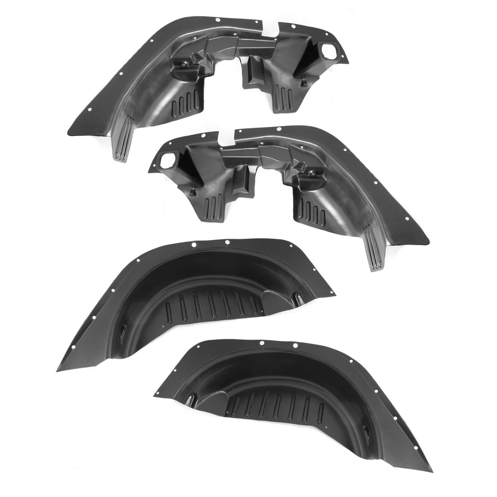 4 Piece Inner Fender Liner Kit; 07-16 Jeep Wrangler JK