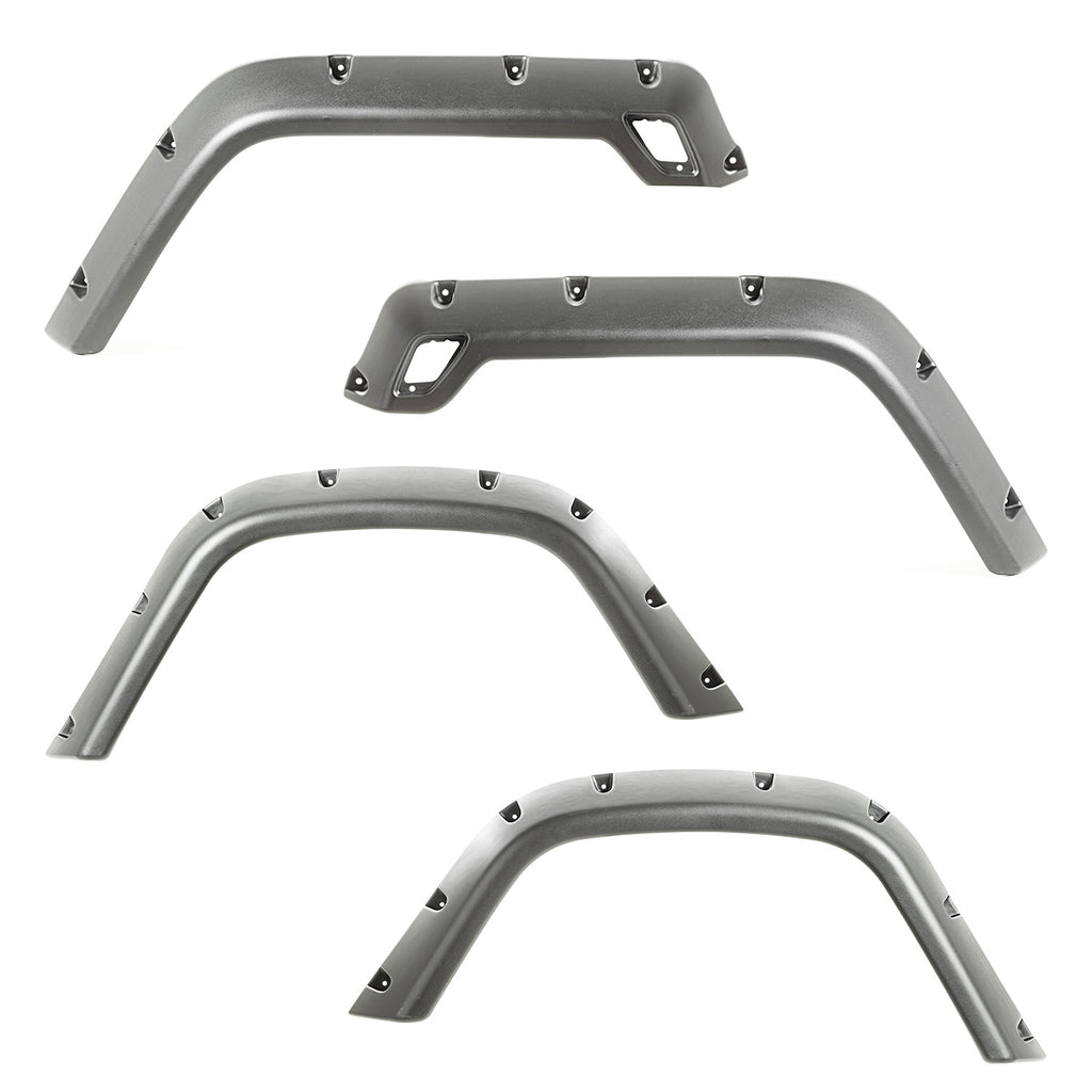 4-Piece Fender Flare Kit; 97-06 Jeep Wrangler TJ/LJ