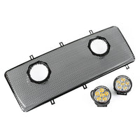 Grille Insert Kit Dual 3.5 inch LEDs; 07-16 Wrangler