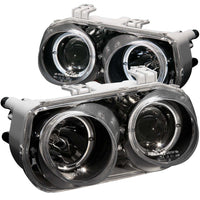 ANZO USA-121003 | Projector Headlight Set w/Halo; Clear Lens; Black Housing;Pair