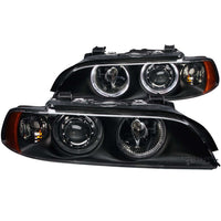 ANZO USA-121017 | Projector Headlight Set w/Halo; Clear Lens; Black Housing;Pair For Use w/Non XENON Models Only;