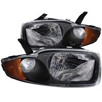 ANZO USA-121020 | Crystal Headlight Set; Clear Lens; Black Housing;Pair