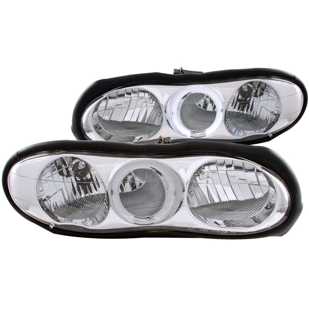 ANZO USA ANZ-121025 | ANZO USA Crystal Headlight Set w/Halo