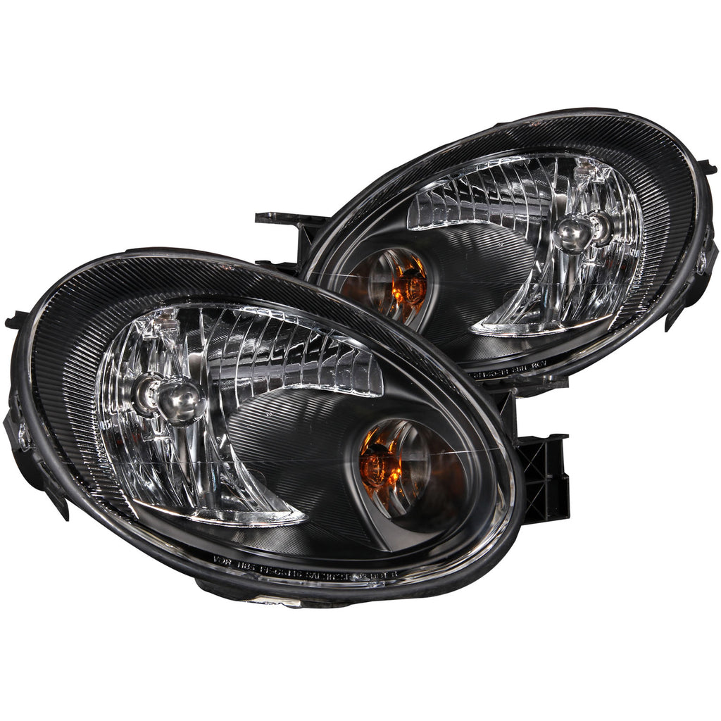 ANZO USA-121030 | Crystal Headlight Set; Clear Lens; Black Housing;Pair
