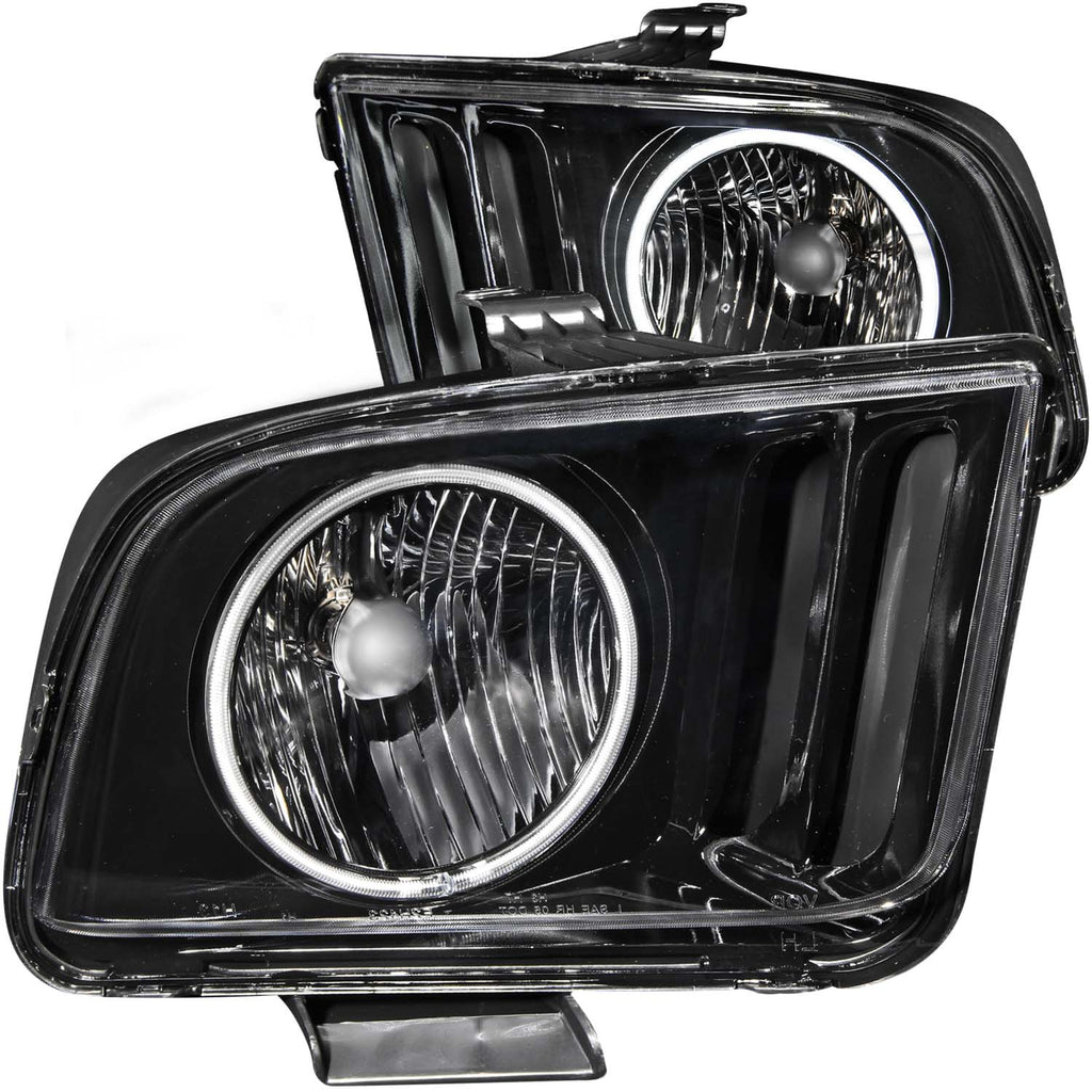 ANZO USA-121033 | Crystal Headlight Set w/Halo; Clear Lens; Black Housing;Pair CCFL; For Use w/Non HID Models Only;