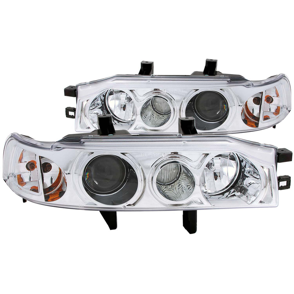 ANZO USA-121049 | Projector Headlight Set; Clear Lens; Chrome Housing;Pair 1 pc.;