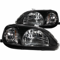 ANZO USA-121070 | Crystal Headlight Set; Clear Lens; Black Housing;Pair