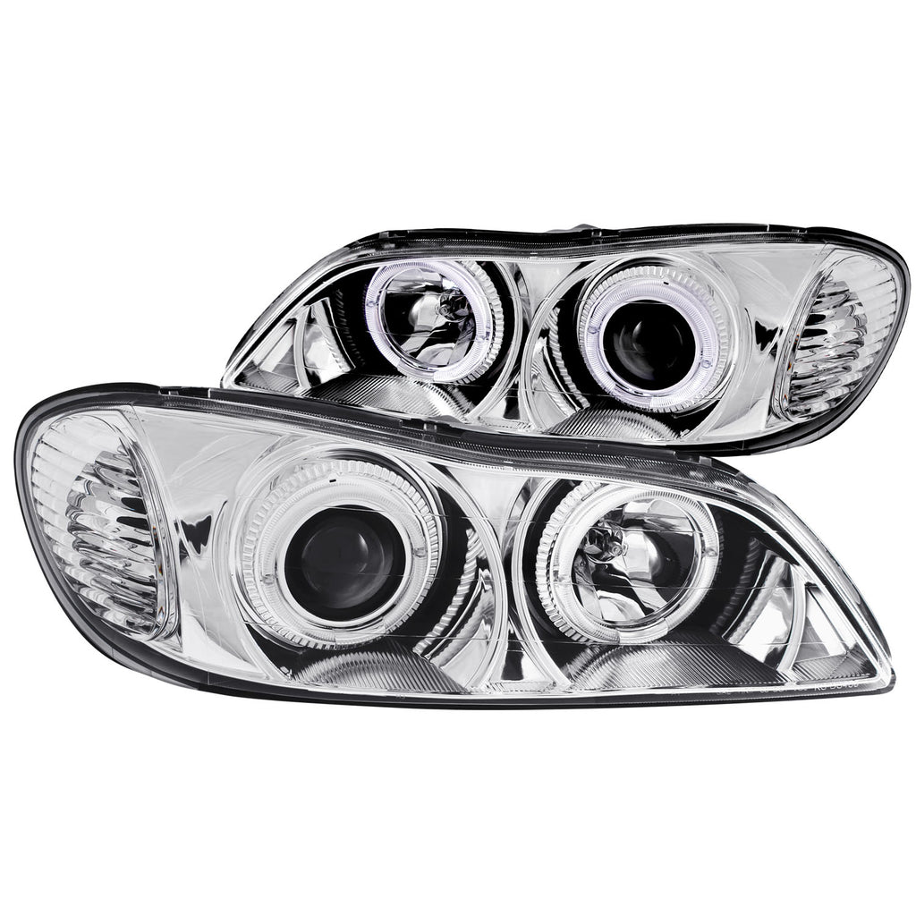ANZO USA-121078 | Projector Headlight Set w/Halo; Clear Lens; Chrome Housing;Pair