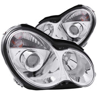 ANZO USA-121080 | Projector Headlight Set; Clear Lens; Chrome Housing;Pair For Use w/Non HID Models Only;