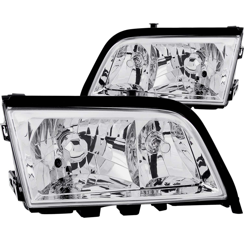 ANZO USA-121081 | Crystal Headlight Set; Clear Lens; Chrome Housing;Pair For 4-Pin Only;