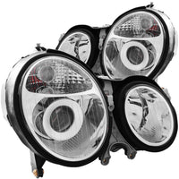 ANZO USA-121086 | Projector Headlight Set; Clear Lens; Chrome Housing;Pair For Use w/Non HID Models Only;