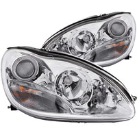 ANZO USA-121092 | Projector Headlight Set; Clear Lens; Chrome Housing;Pair For Use w/Non HID Models Only;