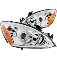 ANZO USA-121103 | Projector Headlight Set w/Halo; Clear Lens; Chrome Housing;Pair CCFL;
