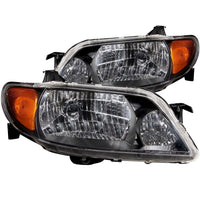 ANZO USA-121107 | Crystal Headlight Set; Clear Lens; Black Housing;Pair