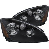 ANZO USA-121109 | Crystal Headlight Set; Clear Lens; Black Housing;Pair