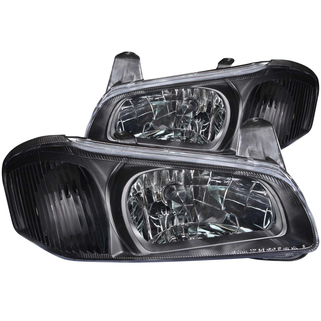 ANZO USA-121110 | Crystal Headlight Set; Clear Lens; Black Housing;Pair For Use w/Non HID Models Only;