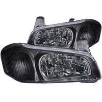 ANZO USA-121110 | Crystal Headlight Set; Clear Lens; Black Housing;Pair For Use w/Non HID Models Only;