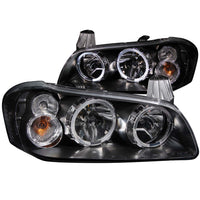 ANZO USA-121113 | Crystal Headlight Set w/Halo; Clear Lens; Black Housing;Pair For Use w/Non HID Models Only;