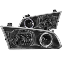ANZO USA-121123 | Crystal Headlight Set w/Halo; Clear Lens; Black Housing;Pair