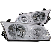 ANZO USA-121124 | Crystal Headlight Set w/Halo; Clear Lens; Chrome Housing;Pair